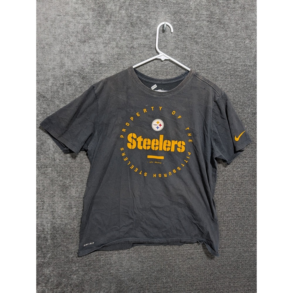 Nike Pittsburgh Steelers NFL Training Dri-FIT Graphic T-Shirt Black XL 2018